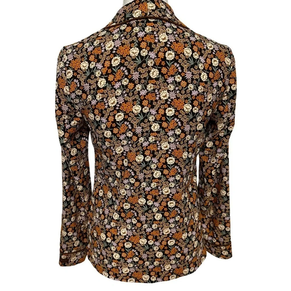 Scotch & Soda Floral Print Pyjama Blazer Multicolor Size XS Cottagecore NWOT
